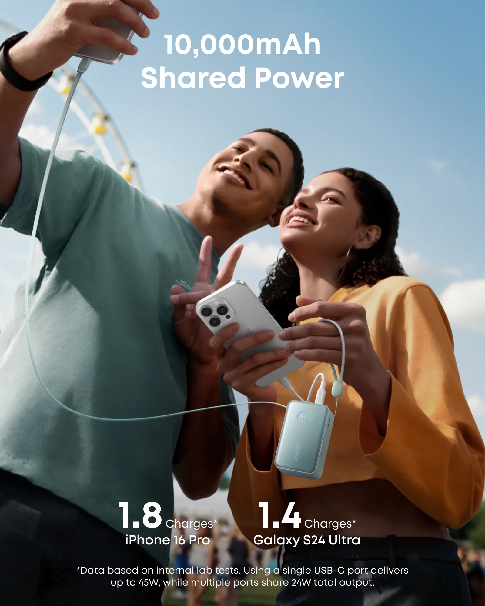 Anker Nano Power Bank (10K, 45W, Built-In Retractable USB-C Cable) - Image 12