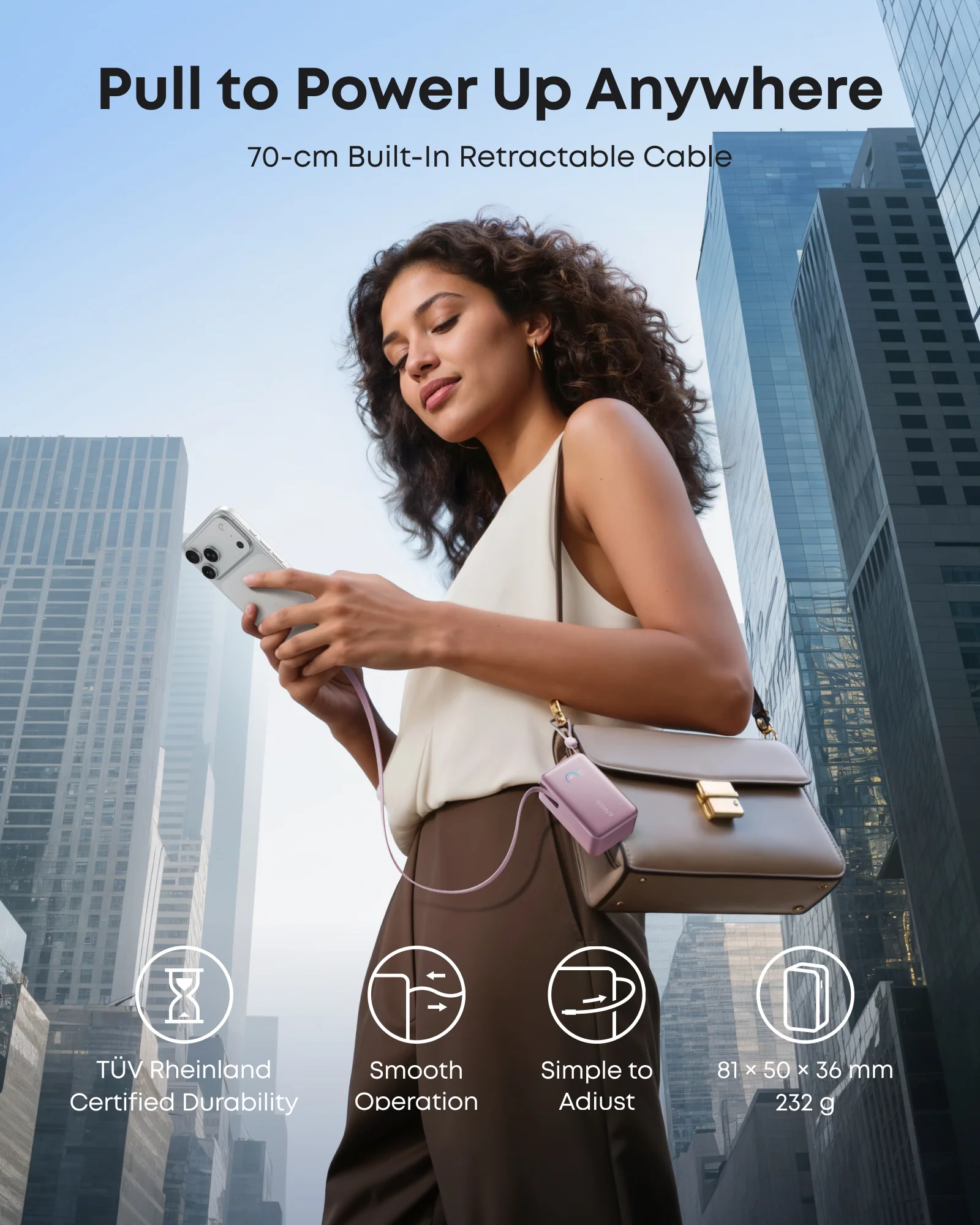 Anker Nano Power Bank (10K, 45W, Built-In Retractable USB-C Cable) - Image 22