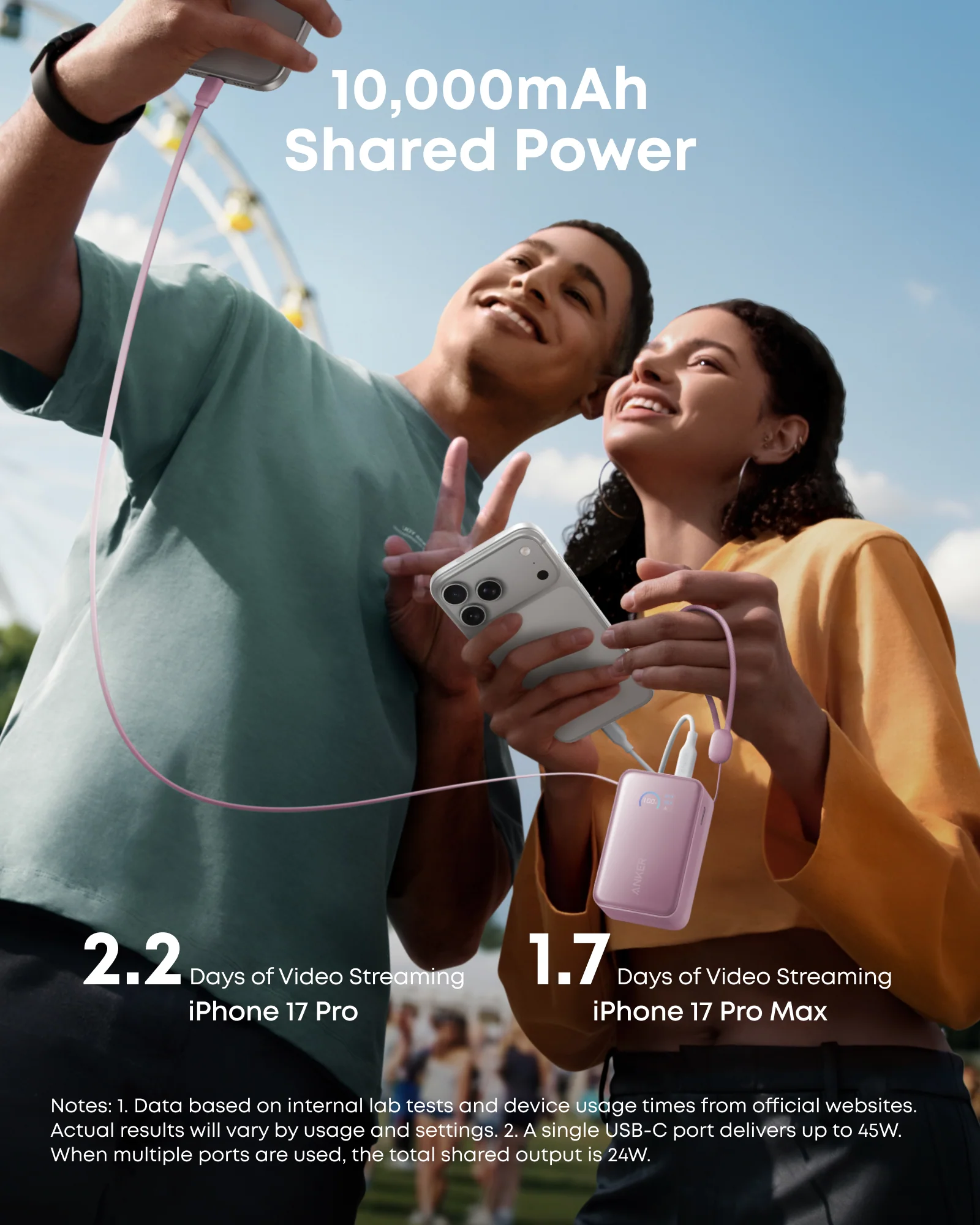 Anker Nano Power Bank (10K, 45W, Built-In Retractable USB-C Cable) - Image 24