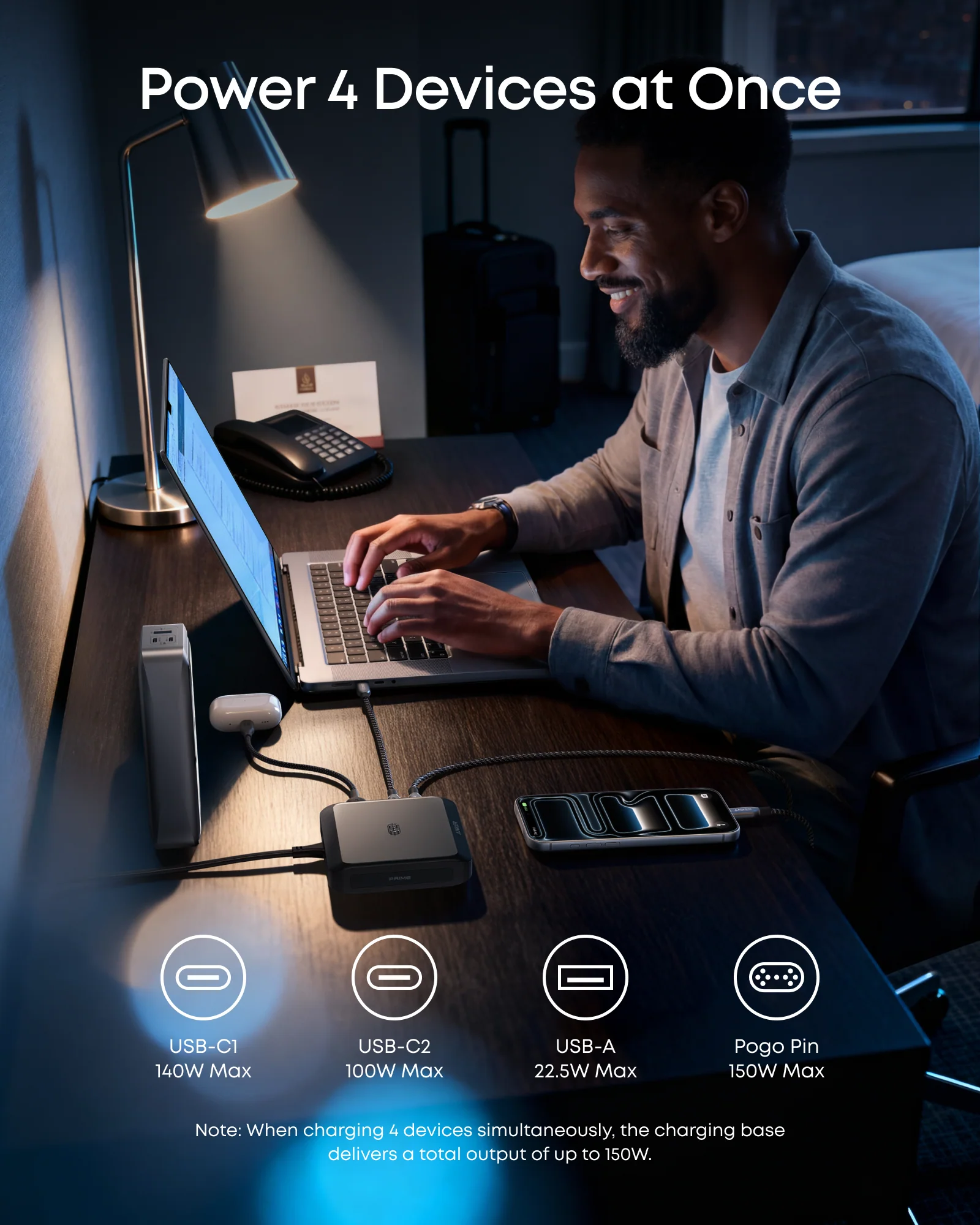 Anker Prime Charging Base (150W, 3 Ports) - Image 7