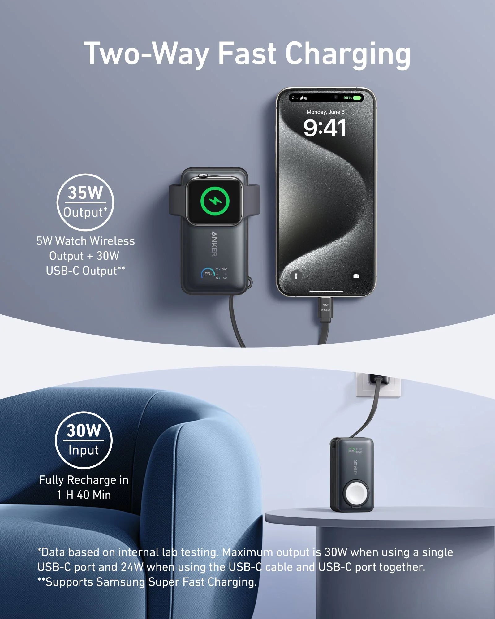Anker MagGo Power Bank (10K, 35W, For Apple Watch) - Image 9