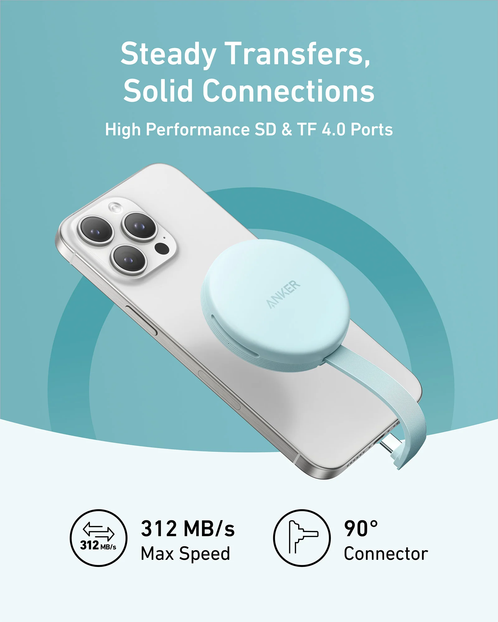 Anker MagGo USB-C Adapter (3-in-1, 10Gbps, For iPhone) - Image 18