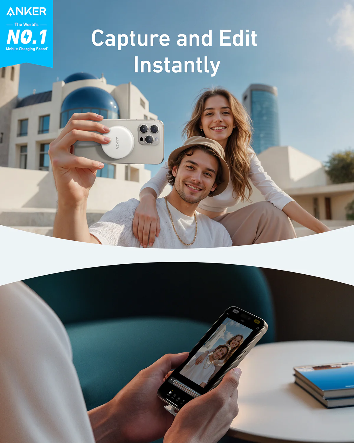 Anker MagGo USB-C Adapter (3-in-1, 10Gbps, For iPhone) - Image 3