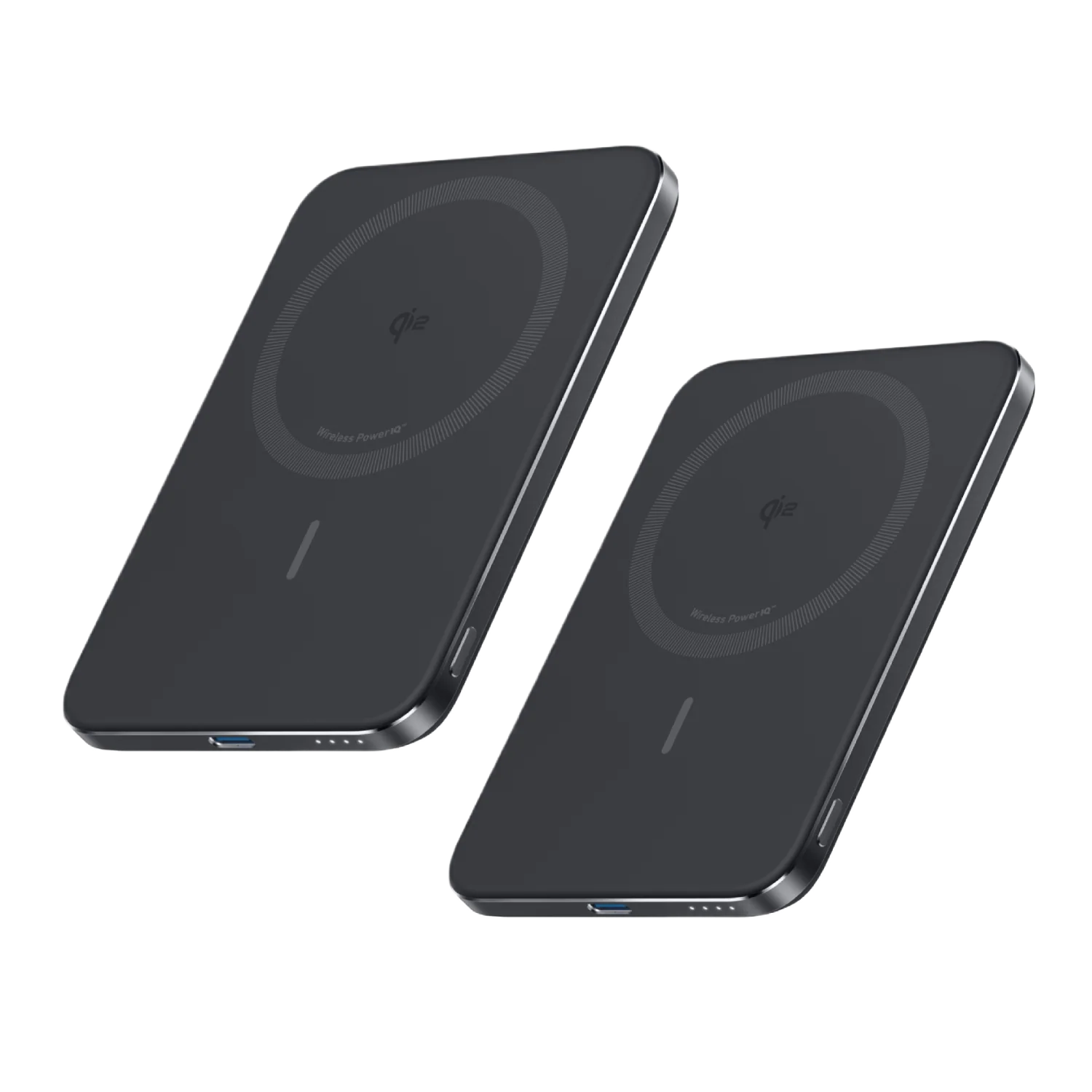 Anker Nano Power Bank, 5,000mAh Wireless Charger, Ultra-Slim, 15W Fast Charging｜2-Pack