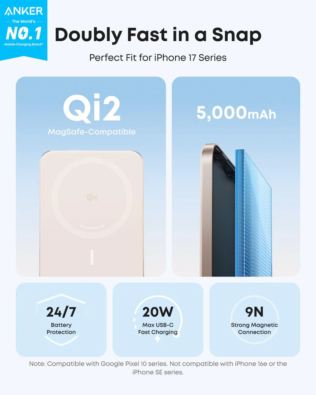 Anker Nano Power Bank, 5,000mAh Wireless Charger, Ultra-Slim, 15W Fast Charging｜2-Pack - Image 20