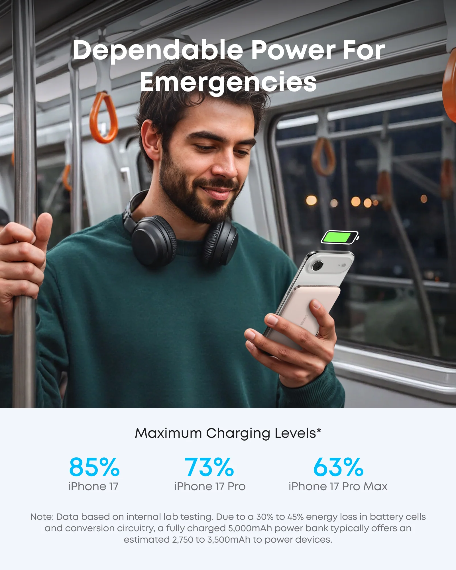 Anker Nano Power Bank, 5,000mAh Wireless Charger, Ultra-Slim, 15W Fast Charging｜2-Pack - Image 23