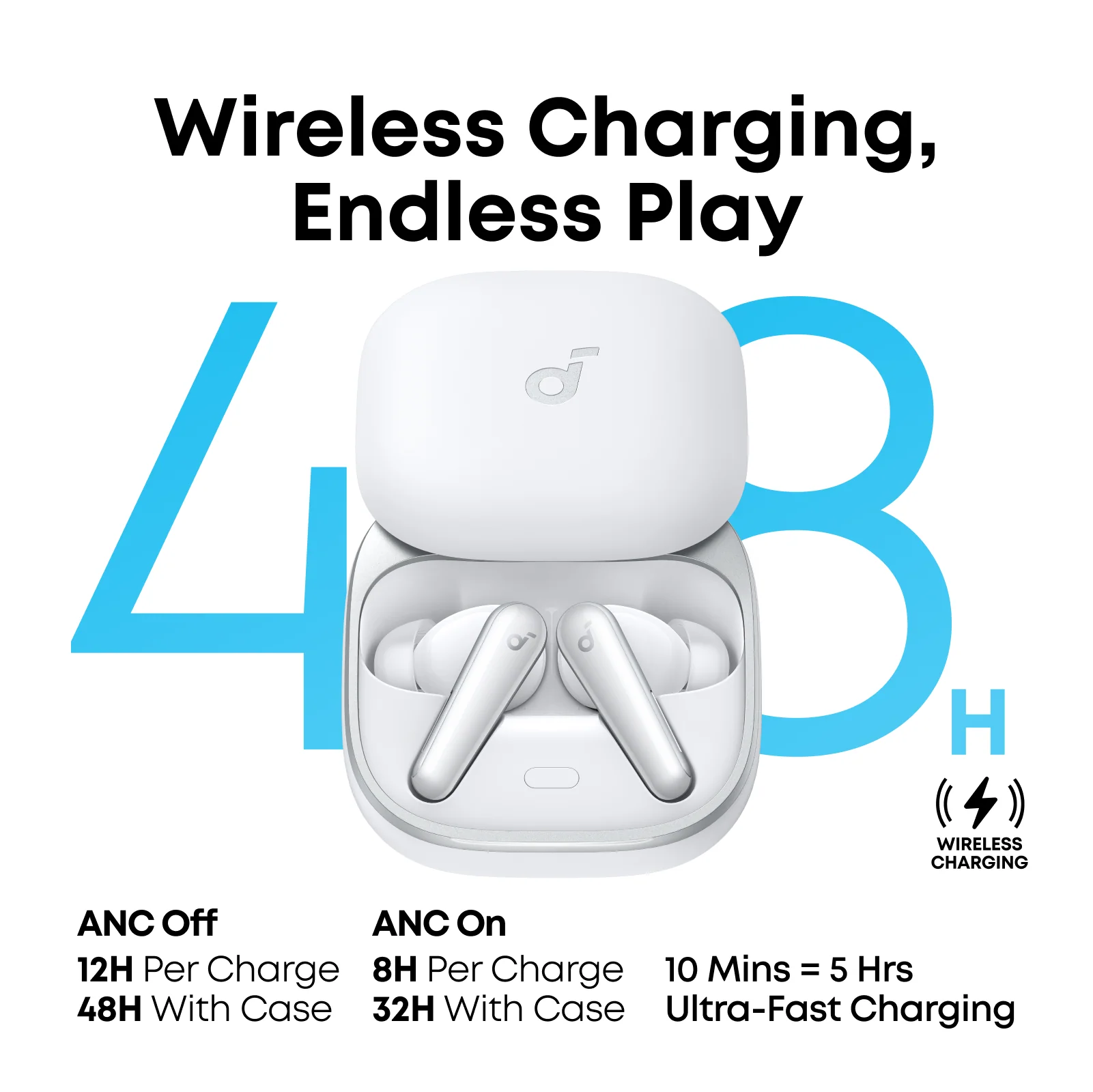 Anker Zolo Power Bank (10K, Built-In USB-C and Lightning Cable) + soundcore Liberty 5 | Noise Cancelling Earbuds, 2x Stronger Voice Reduction - Image 11