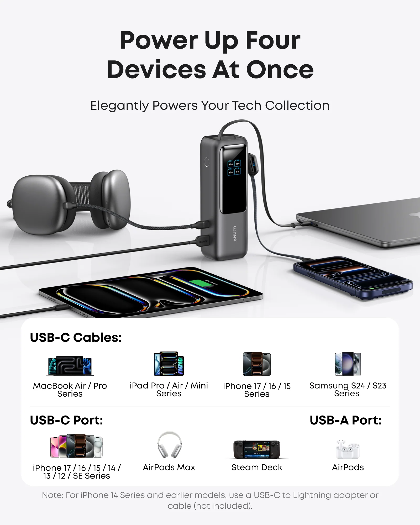 Anker Laptop Power Bank (25K, 165W, Built-In and Retractable Cables) ｜2-Pack - Image 6
